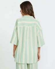 Beach Side Short Sleeve Shirt - Island Green | Billabong Women