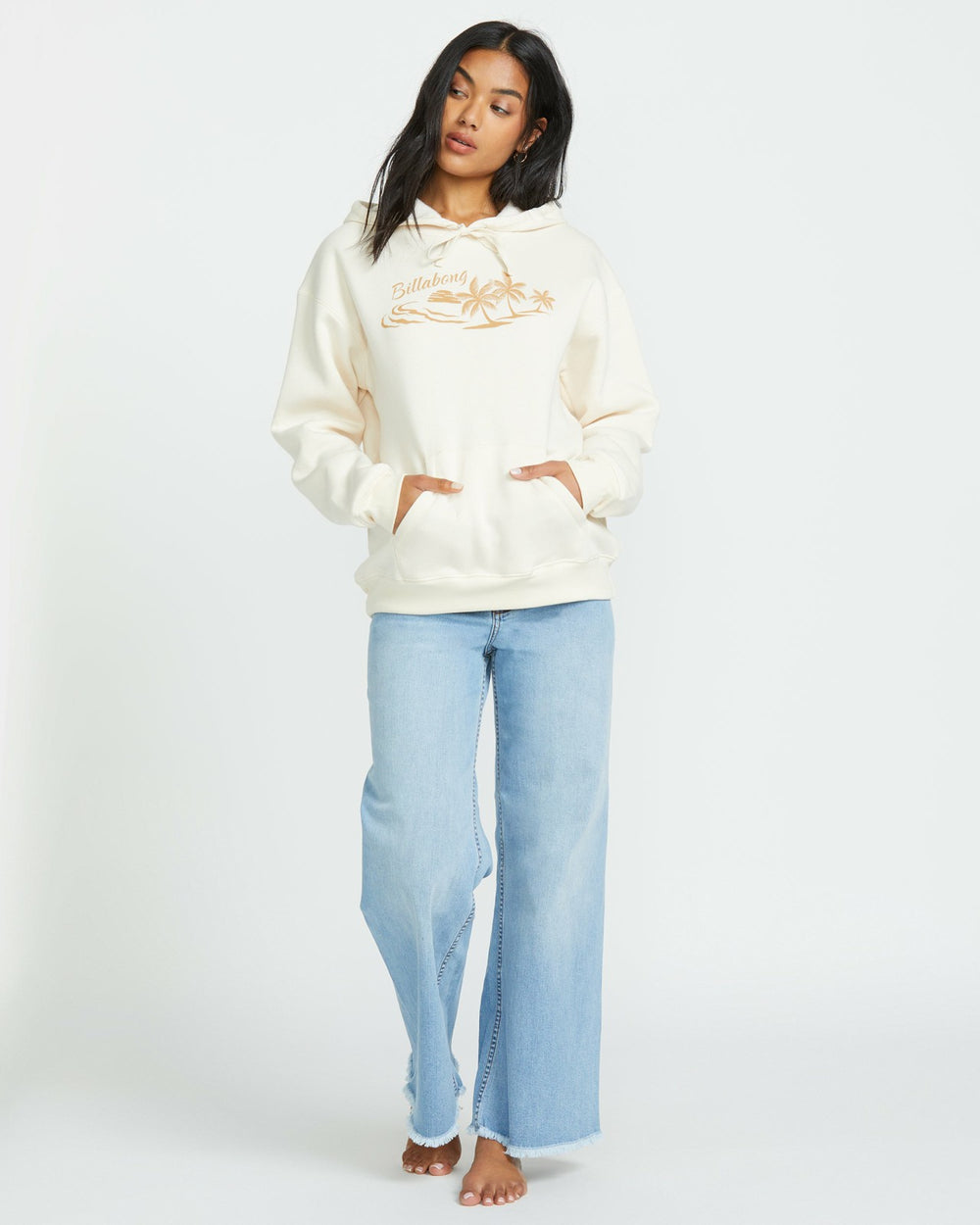 Beach Tropics Po Hoodie - Whitecap | Billabong Women