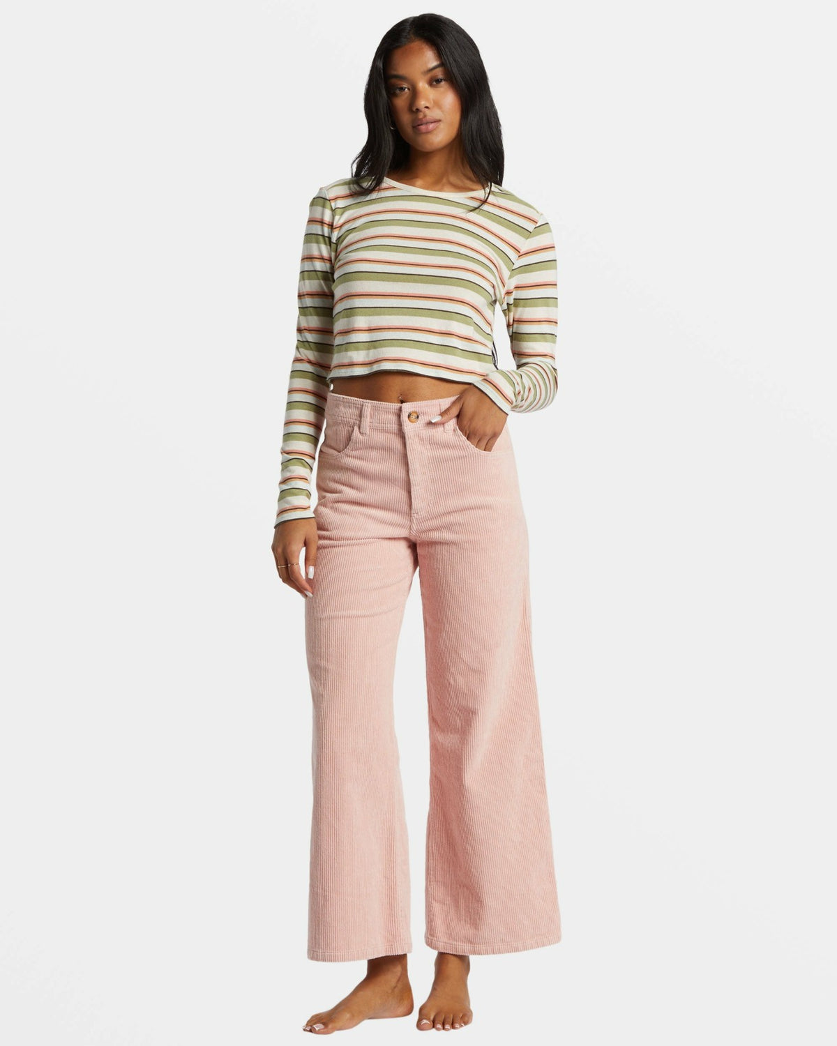 Be Free Corduroy Pants - Dusty Peach | Billabong Women