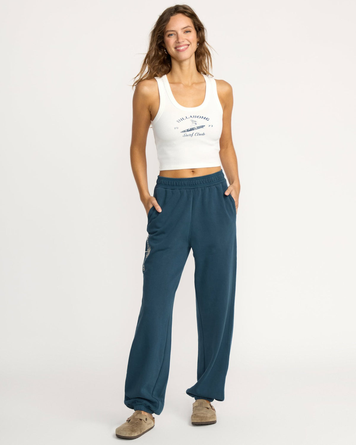 Best Wishes Fleece Pants - Navy | Billabong Women