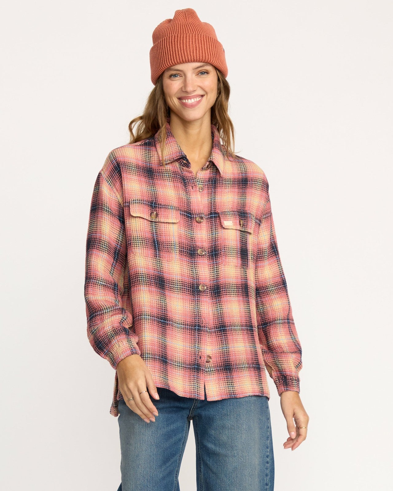 Big Bear Long Sleeve Shirt - Mountain Rose | Billabong Women