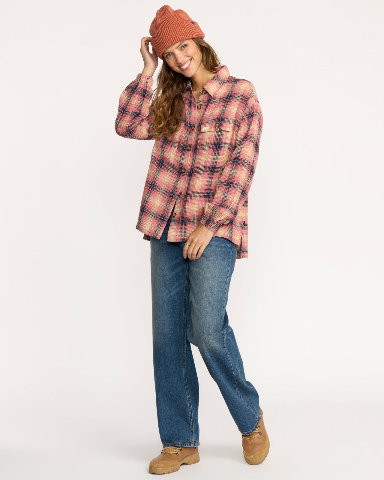 Big Bear Long Sleeve Shirt - Mountain Rose | Billabong Women
