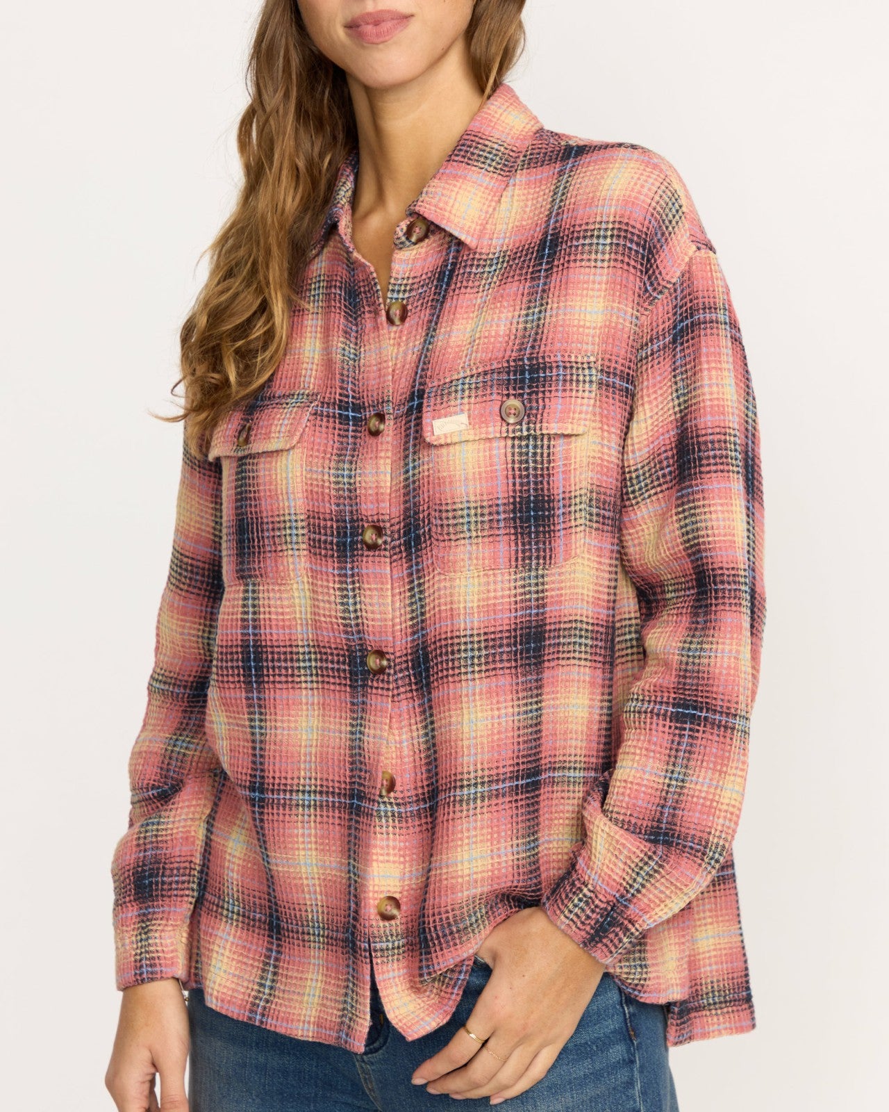 Big Bear Long Sleeve Shirt - Mountain Rose | Billabong Women