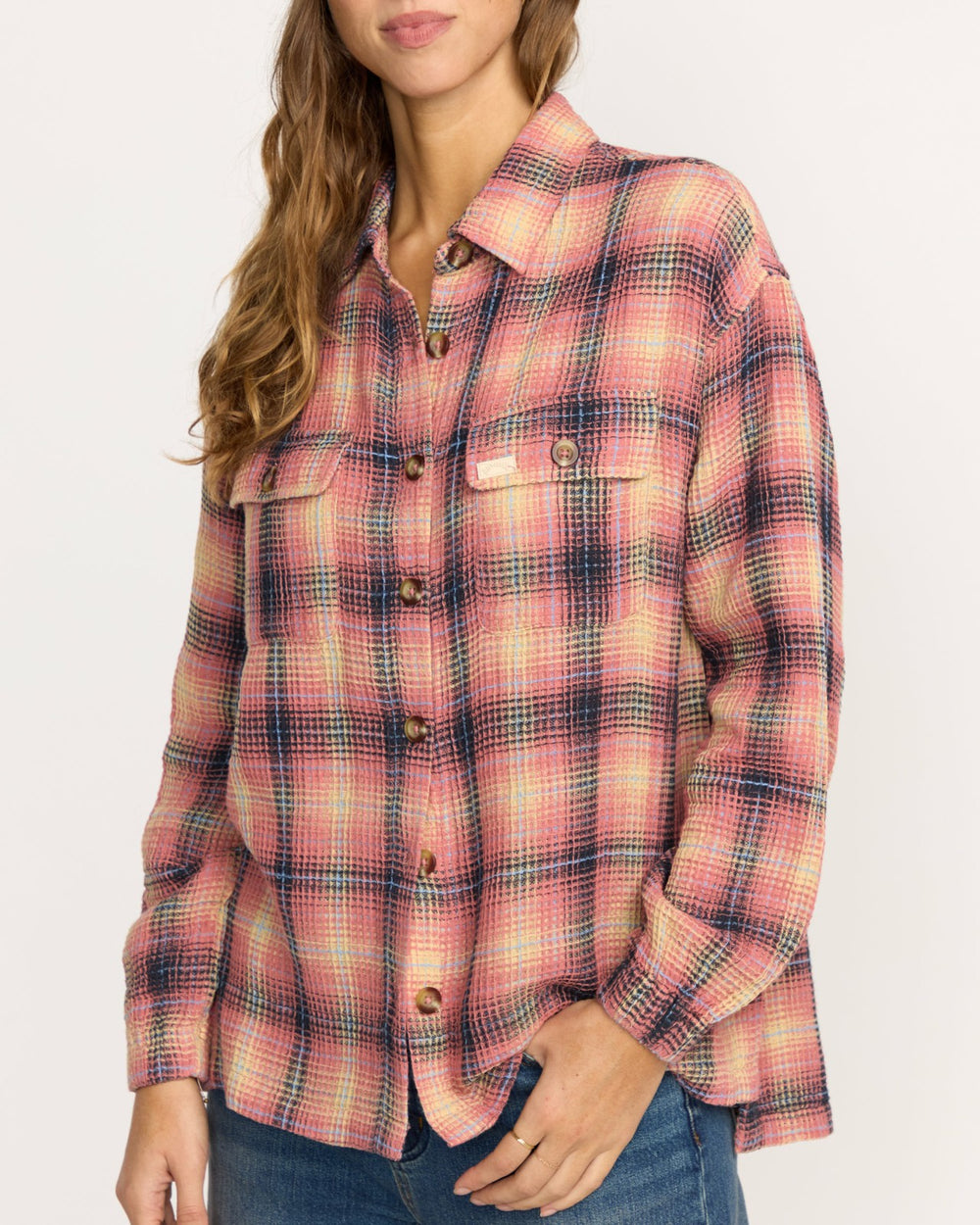 Big Bear Long Sleeve Shirt - Mountain Rose | Billabong Women