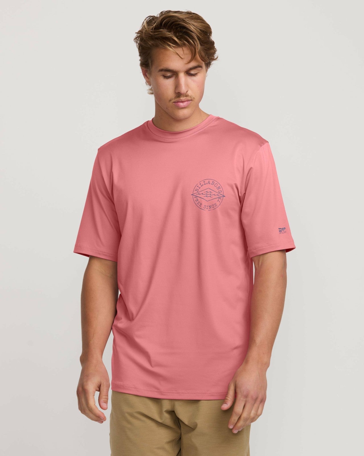 Big Dave Loose Fit Short Sleeve Surf Tee - Dusty Pink | Billabong Men