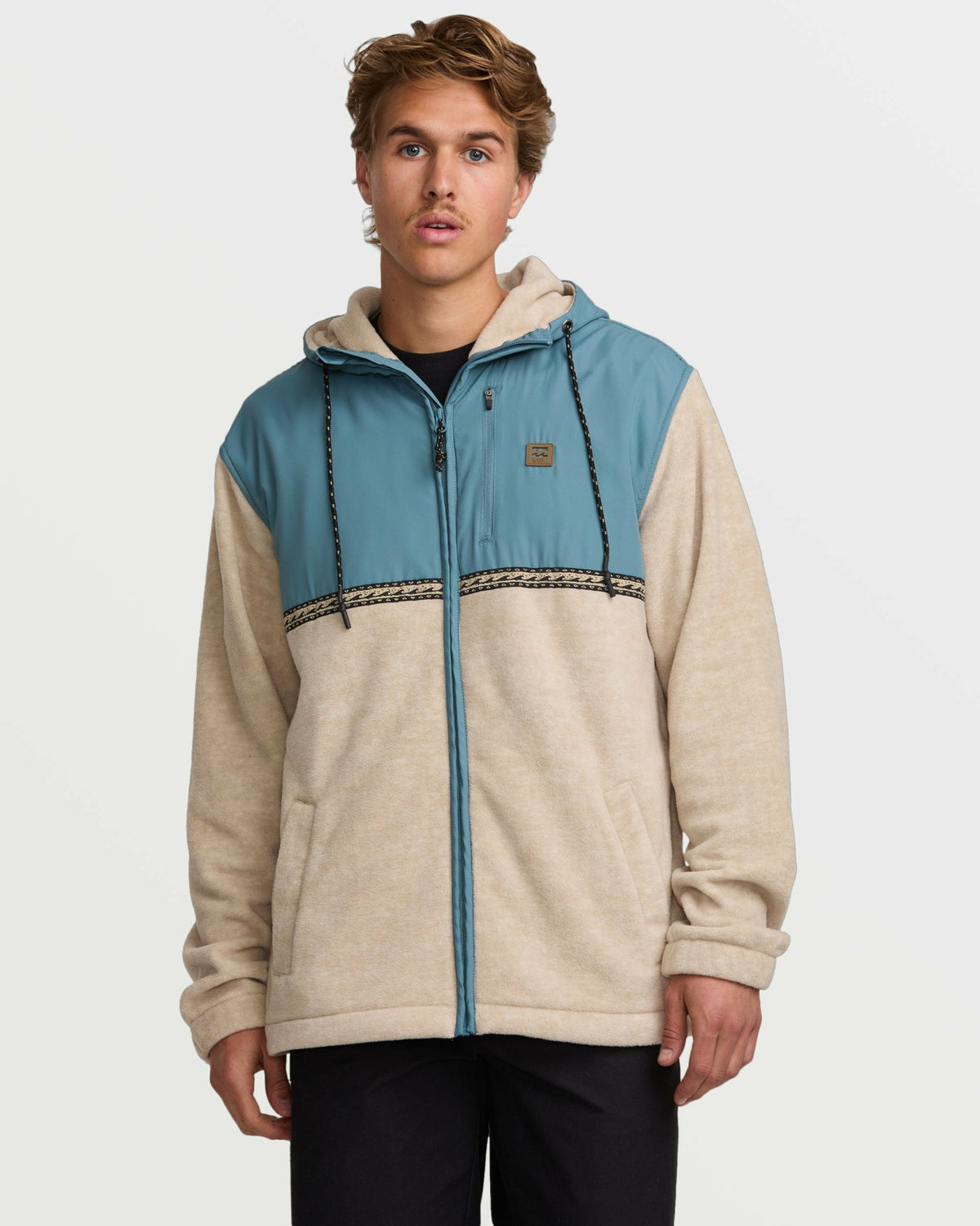 Boundary Lite Zip Sweatshirt - Bleached Sand | Billabong Men