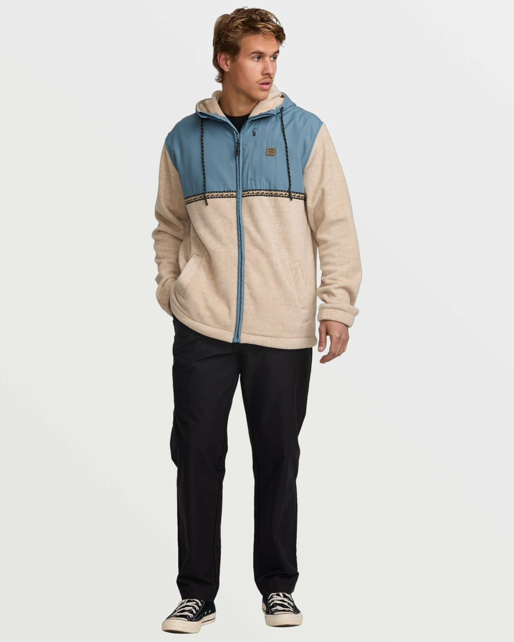 Boundary Lite Zip Sweatshirt - Bleached Sand | Billabong Men