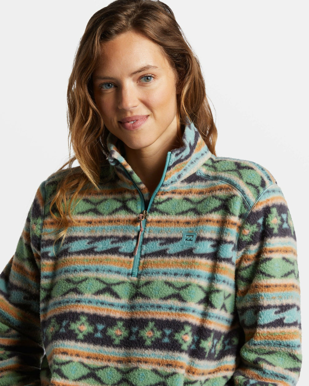 A/Div Boundary Mock 3 Half-Zip Pullover Sweatshirt - Salty Sage | Billabong Women