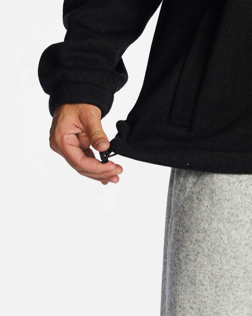 A/Div Boundary Hooded Half-Zip Pullover - Black Heather | Billabong Men