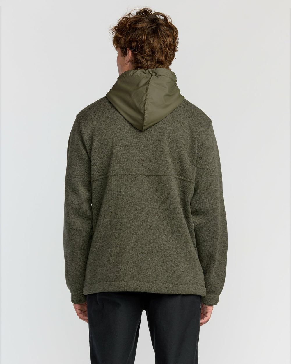 A/Div Boundary Hooded Half-Zip Pullover - Military Heather | Billabong Men