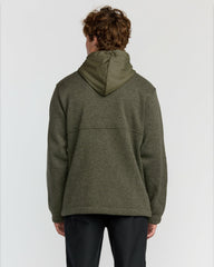 A/Div Boundary Hooded Half-Zip Pullover - Military Heather | Billabong Men