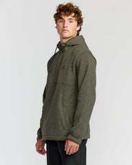 A/Div Boundary Hooded Half-Zip Pullover - Military Heather | Billabong Men