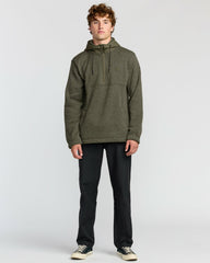 A/Div Boundary Hooded Half-Zip Pullover - Military Heather | Billabong Men