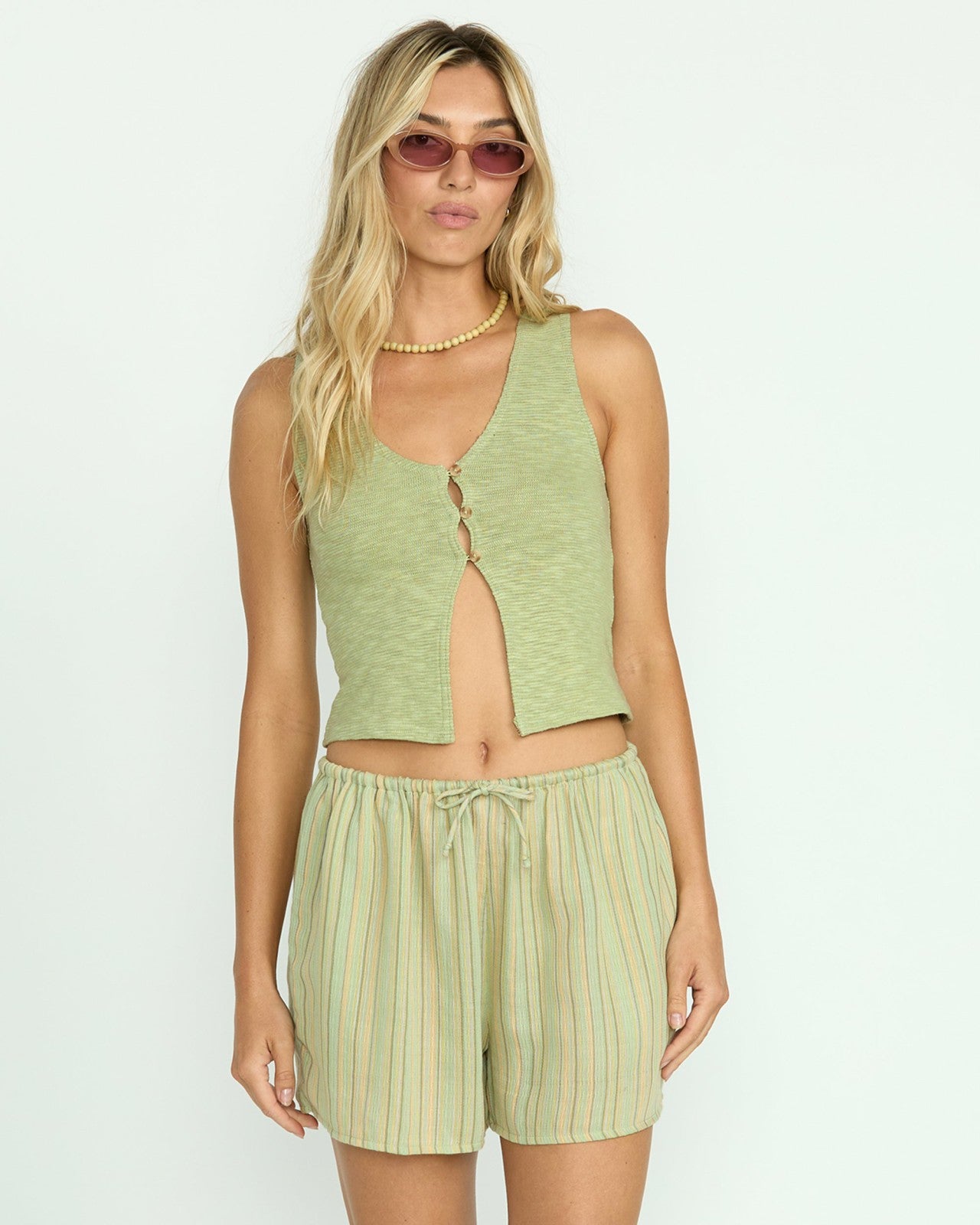 Bren Knit Vest - Pistachio | Billabong Women