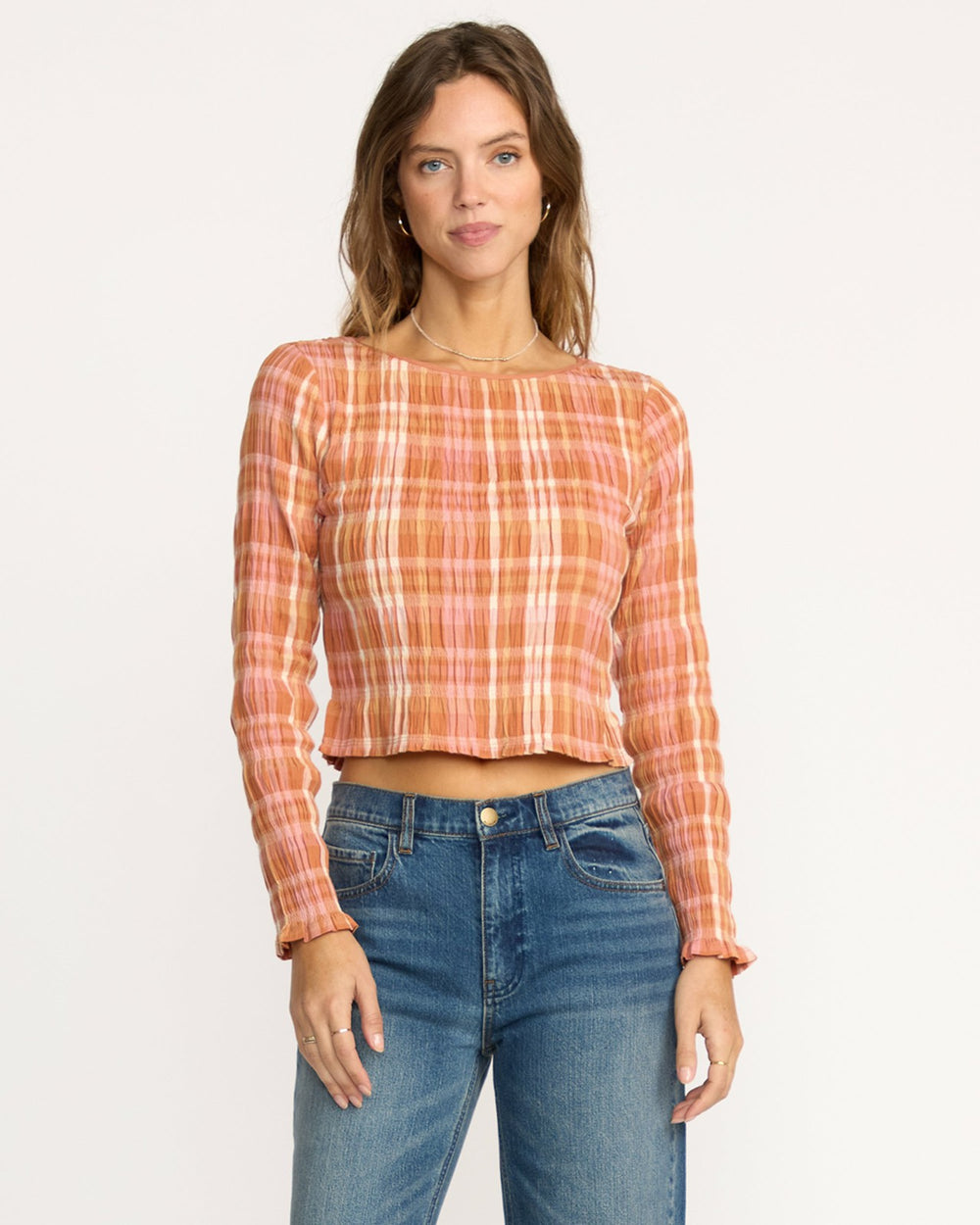 Check Me Out Long Sleeve Shirt - Sunburnt | Billabong Women