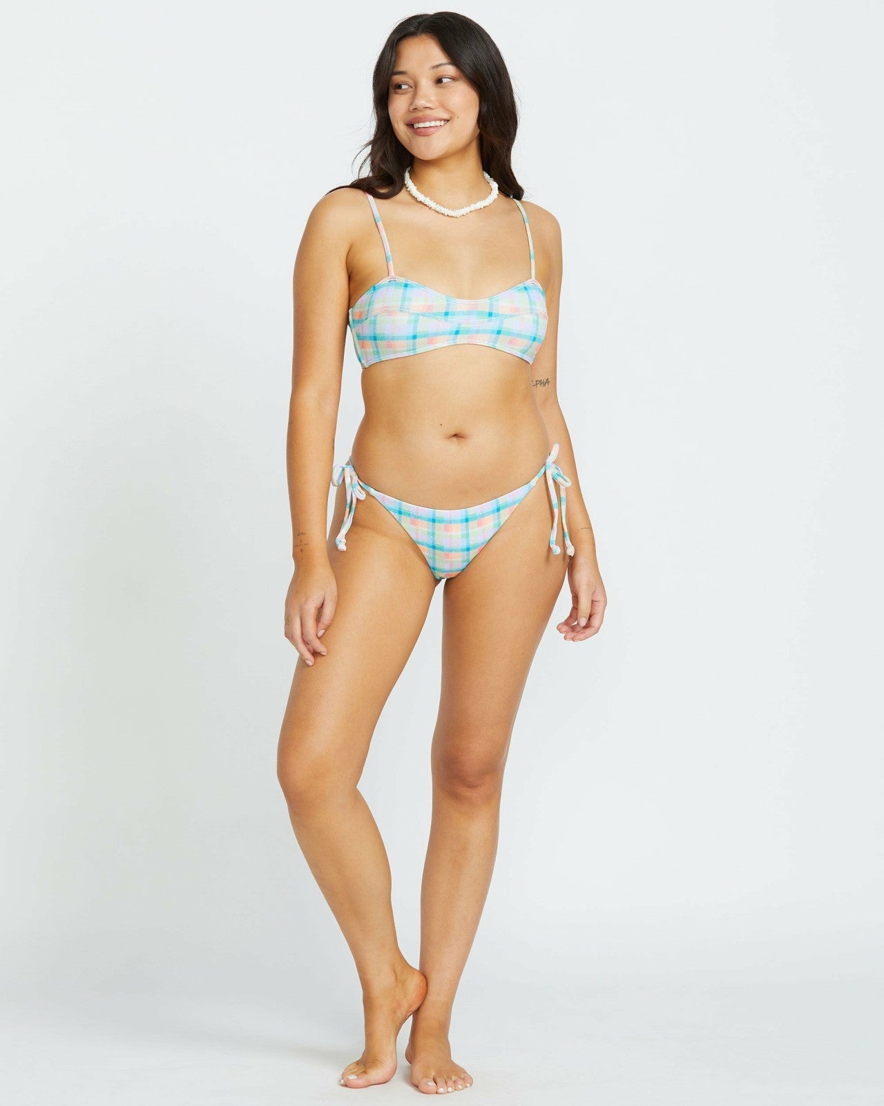 Check The Waves Tie Side Tanga Bikini Bottom - Multi | Billabong Women