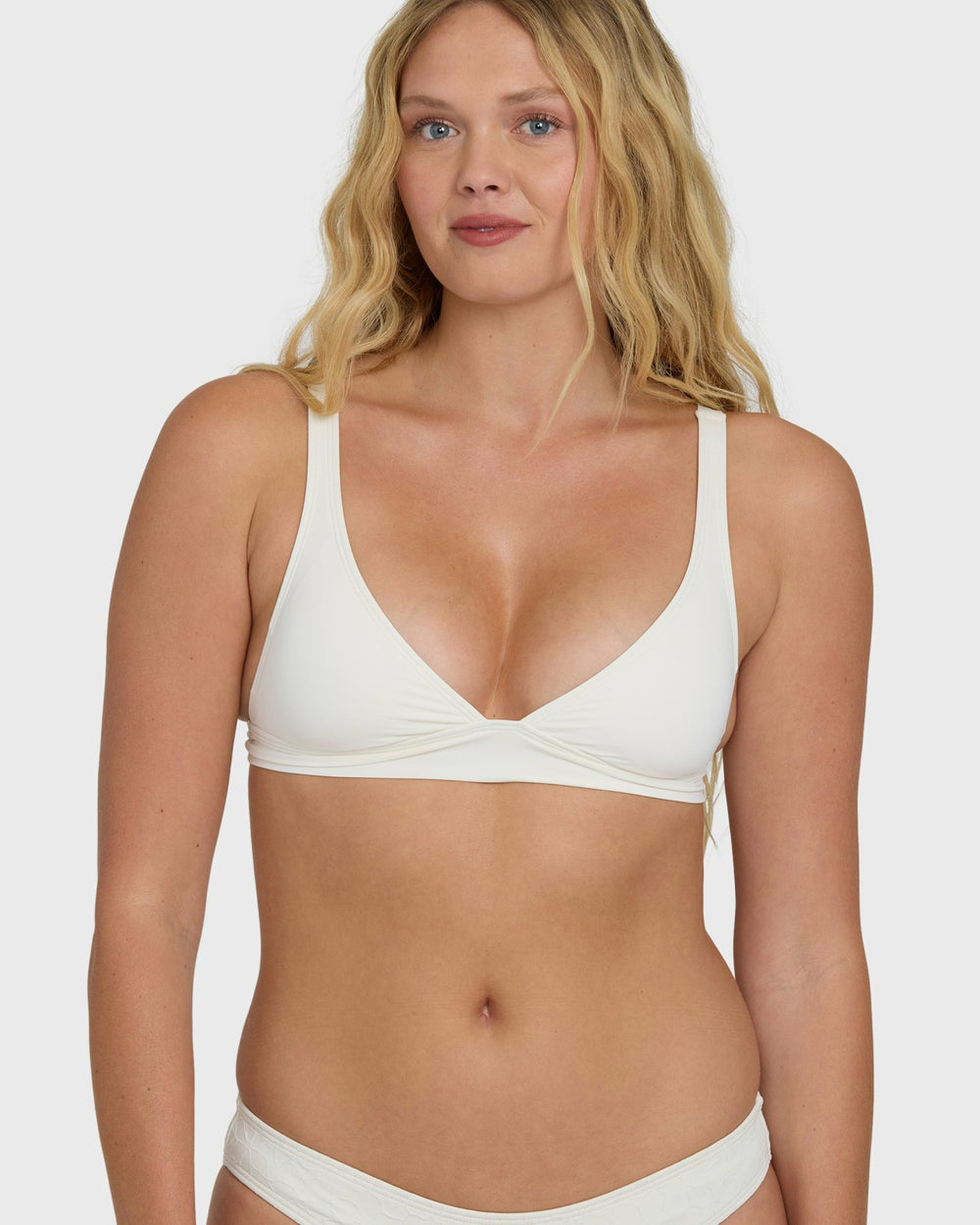 Classic Solid Banded Triangle Bikini Top - Salt Crystal | Billabong Women
