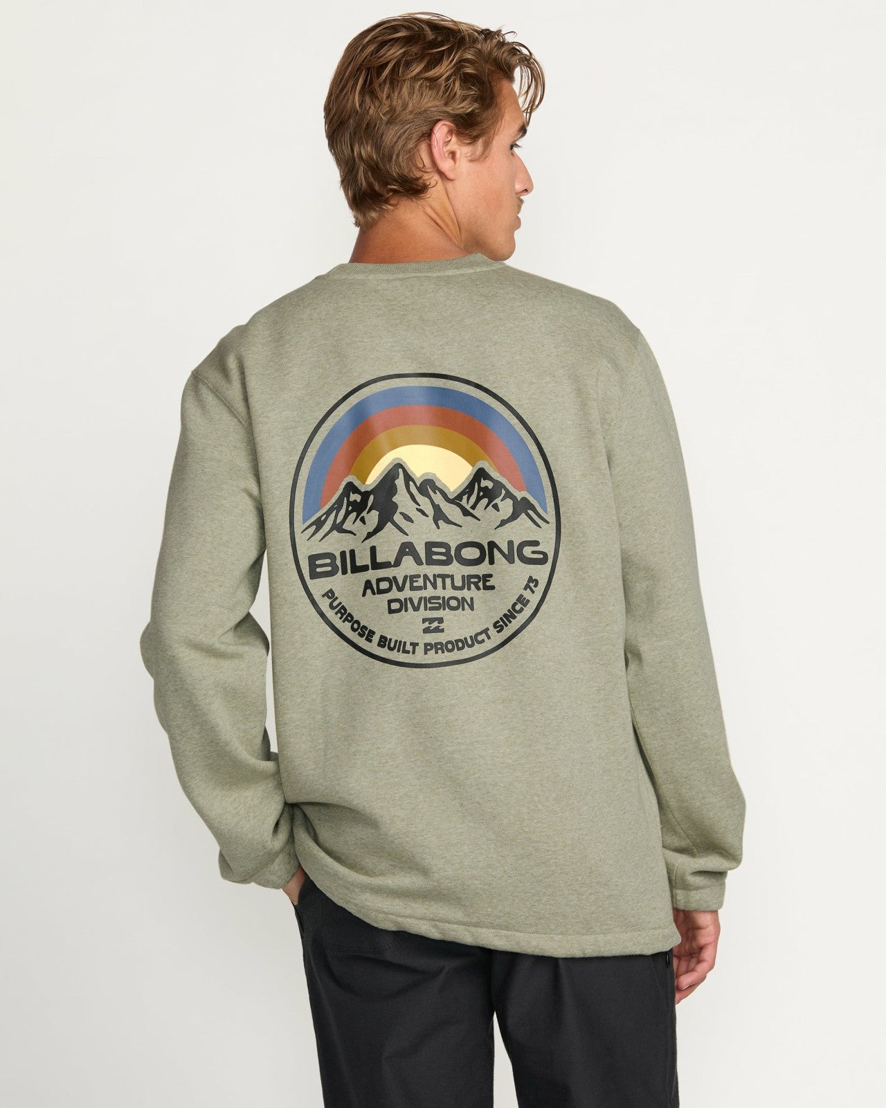 Compass Crew Sweatshirt - Sage Heather | Billabong Men