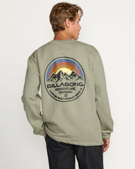 Compass Crew Sweatshirt - Sage Heather | Billabong Men