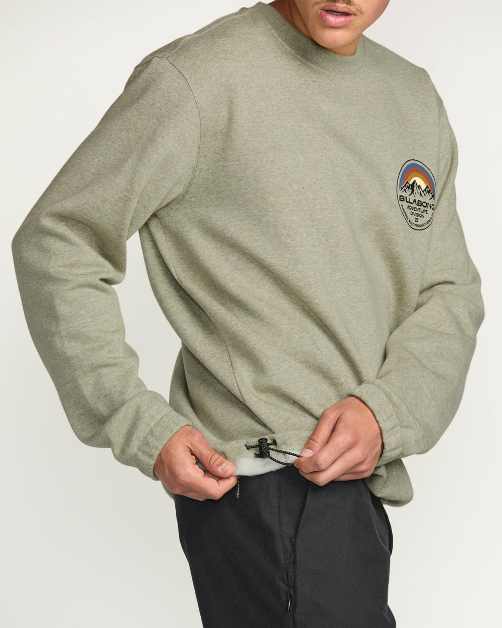 Compass Crew Sweatshirt - Sage Heather | Billabong Men