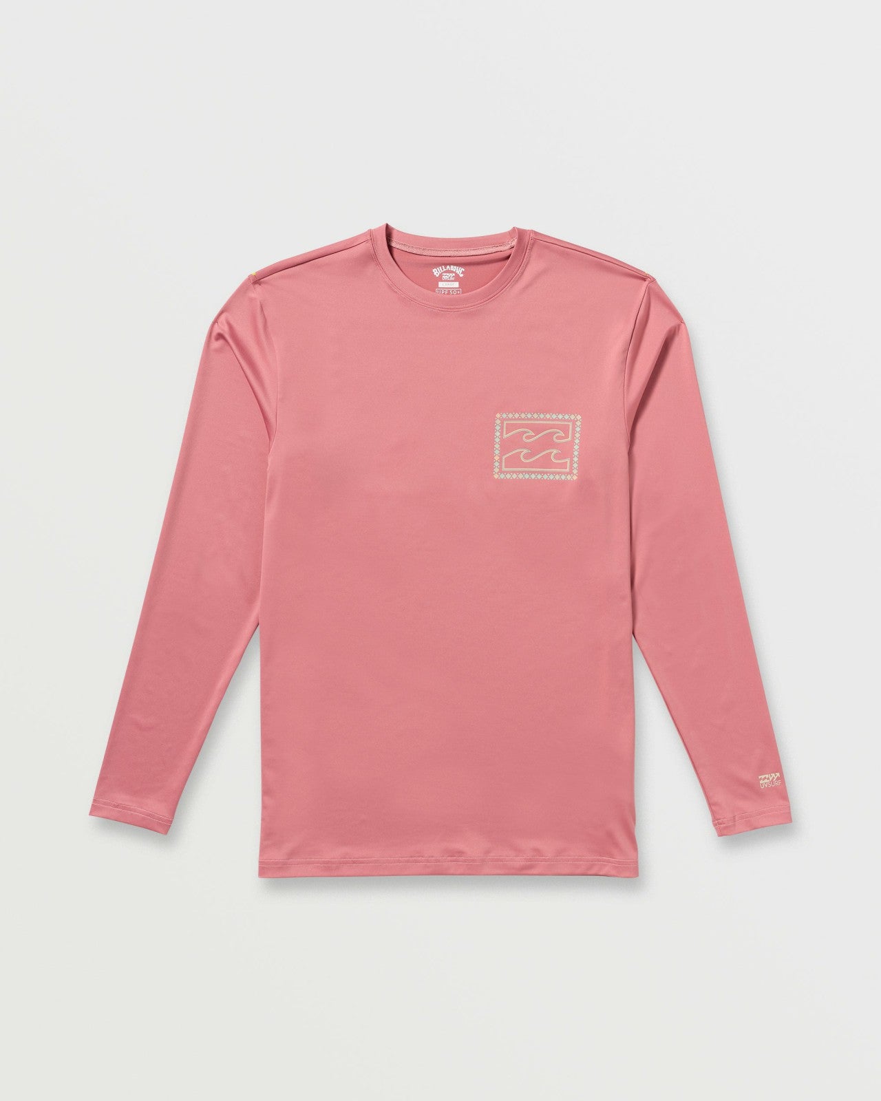 Crayon Wave Loose Fit Long Sleeve Surf Tee - Dusty Pink | Billabong Men