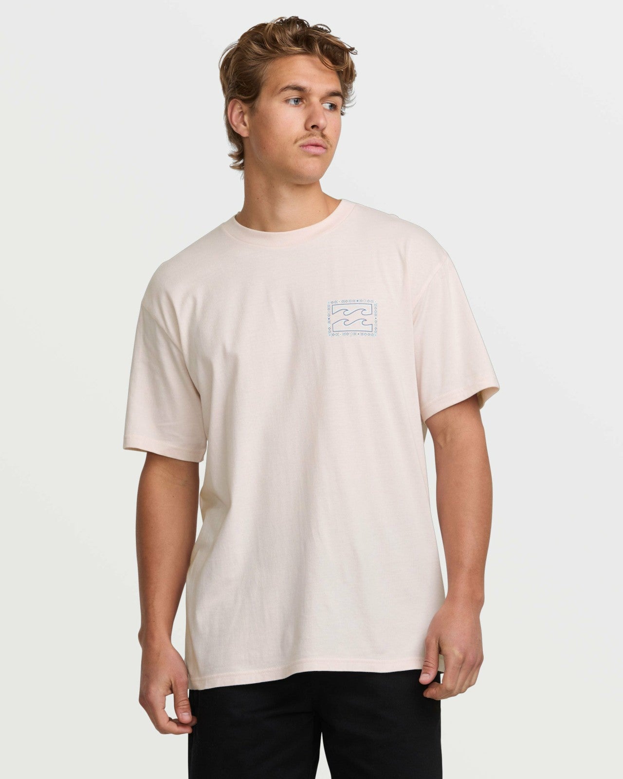 Crayon Wave Premium Tee - Light Pink | Billabong Men