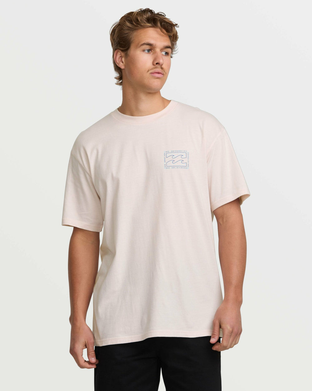 Crayon Wave Premium Tee - Light Pink | Billabong Men