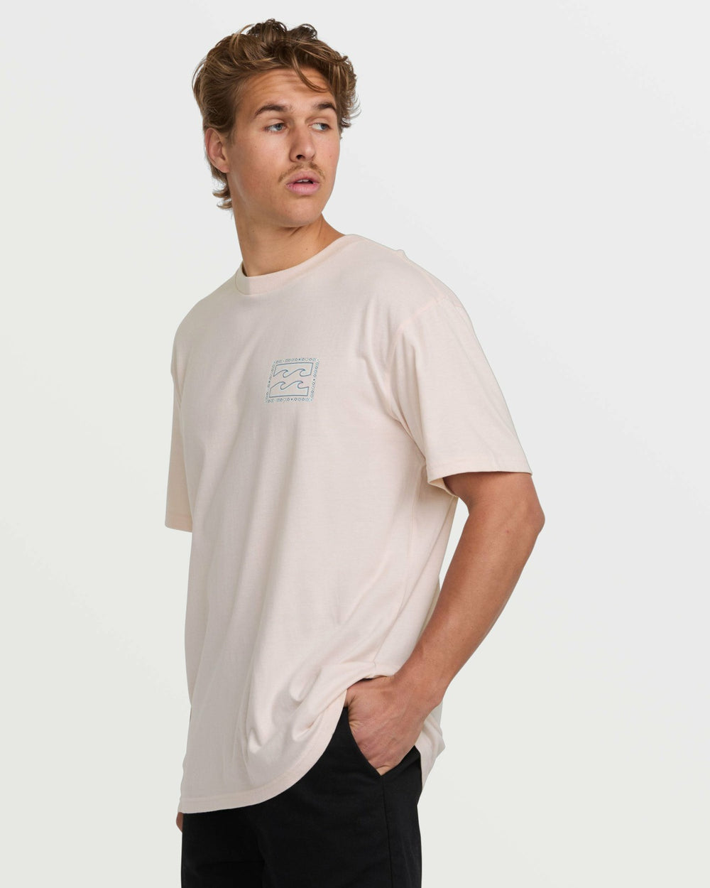 Crayon Wave Premium Tee - Light Pink | Billabong Men