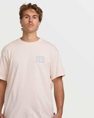 Crayon Wave Premium Tee - Light Pink | Billabong Men