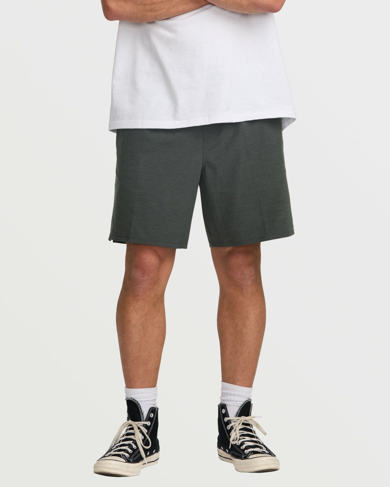 Crossfire Elastic Submersible 18" Hybrid Shorts - Asphalt | Billabong Men
