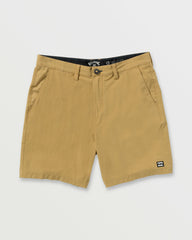 Crossfire Wave Wash Submersible 18" Hybrid Shorts - Khaki | Billabong Men