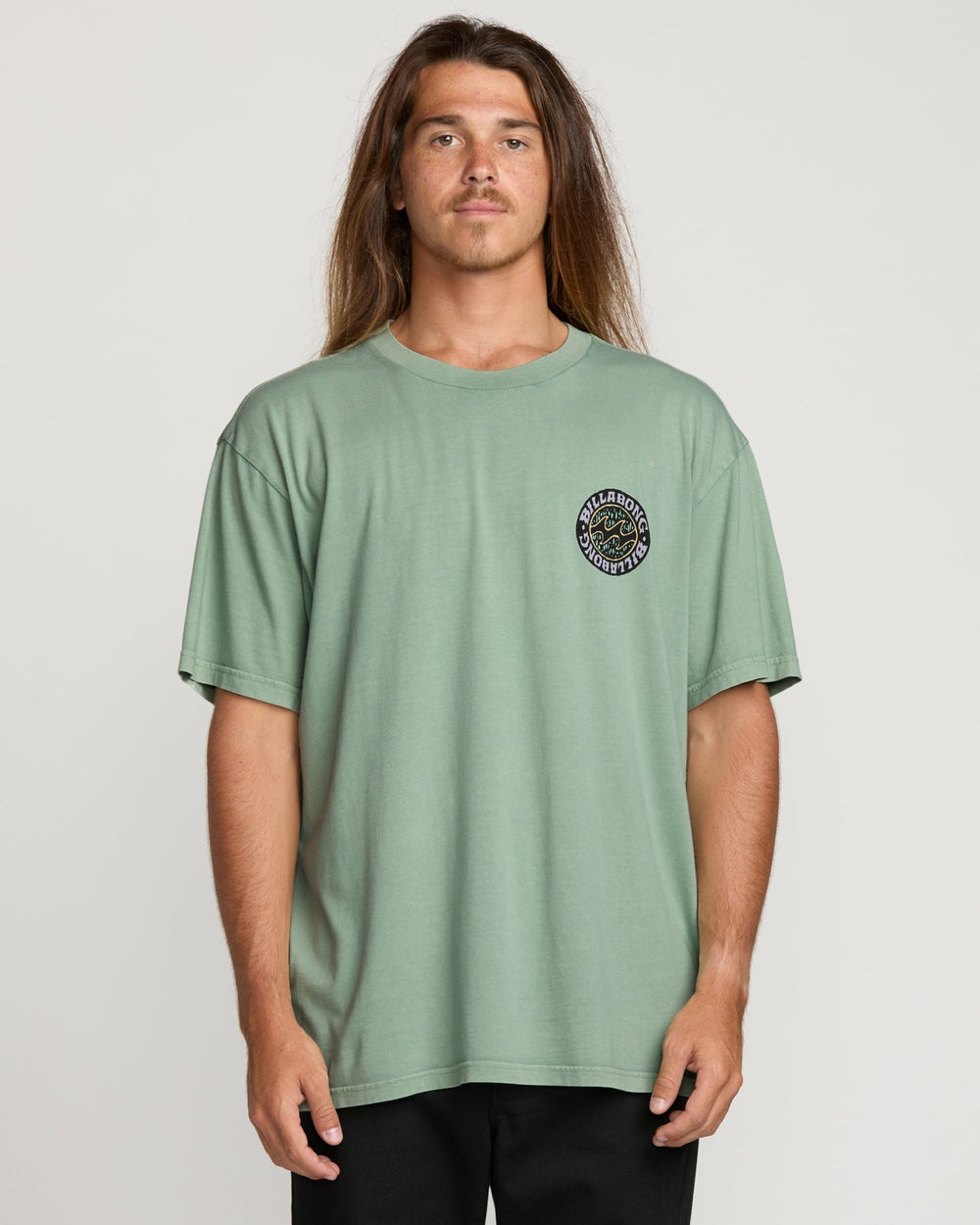 Decal Regular Wave Wash Tee - Mist Green | Billabong Men