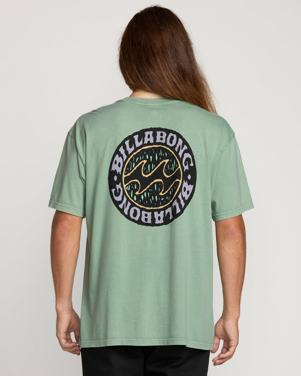 Decal Regular Wave Wash Tee - Mist Green | Billabong Men