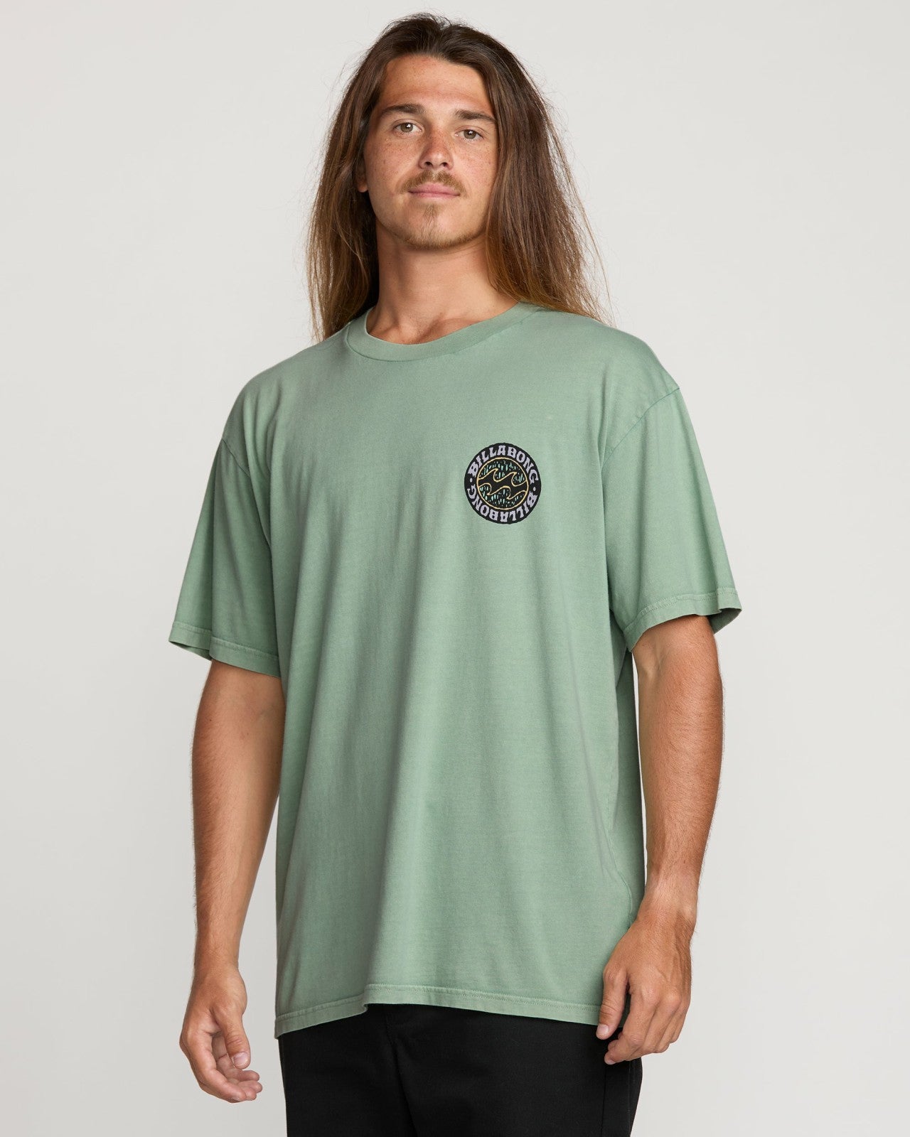 Decal Regular Wave Wash Tee - Mist Green | Billabong Men