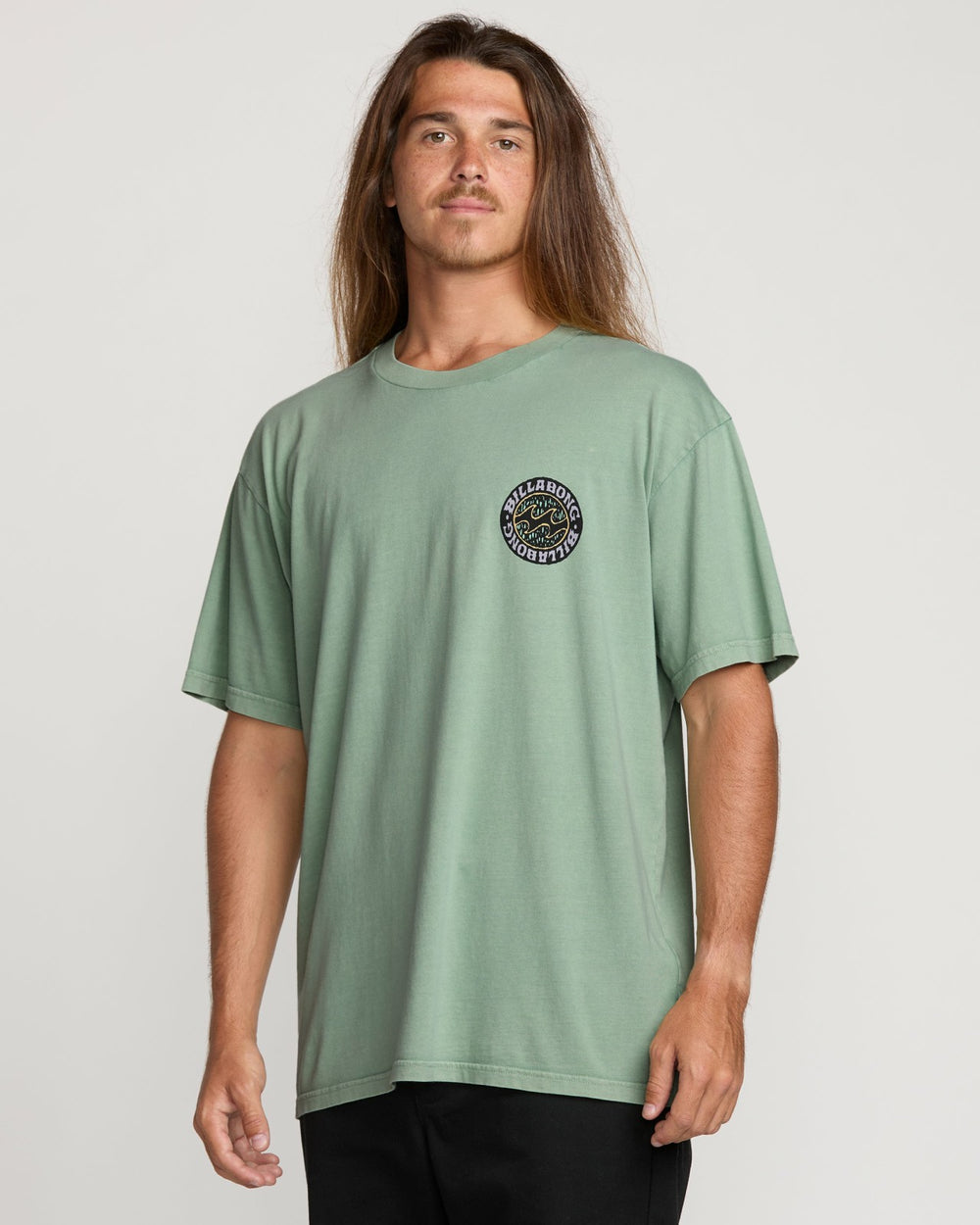 Decal Regular Wave Wash Tee - Mist Green | Billabong Men