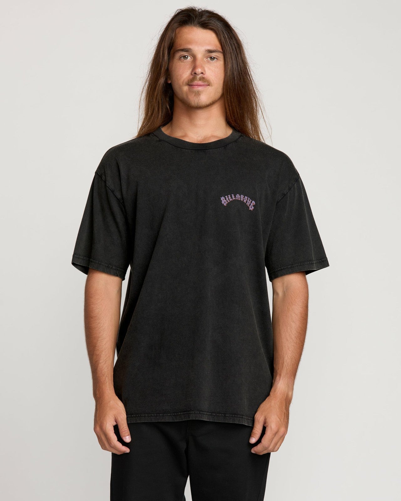 Decal Regular Wave Wash Tee - Washed Black | Billabong Men