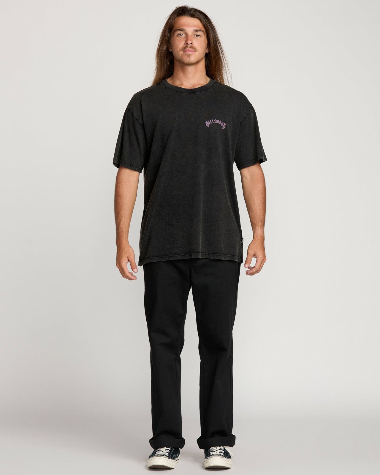 Decal Regular Wave Wash Tee - Washed Black | Billabong Men