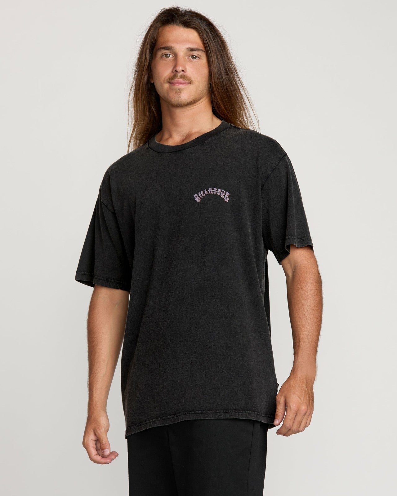 Decal Regular Wave Wash Tee - Washed Black | Billabong Men