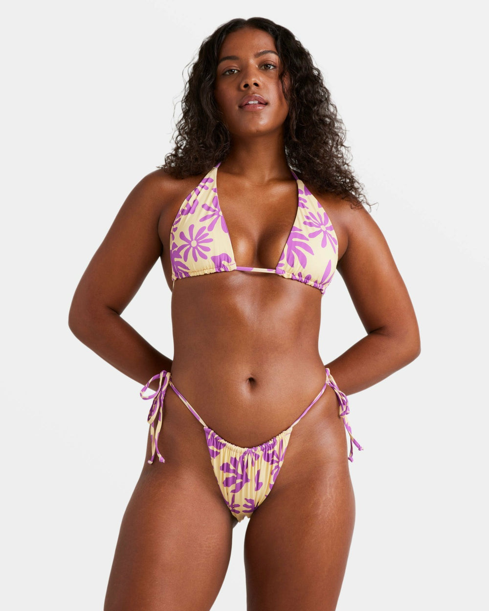 Deep Sea Daisy Side-Tie Skimpy Bikini Bottoms - Multi | Billabong Women