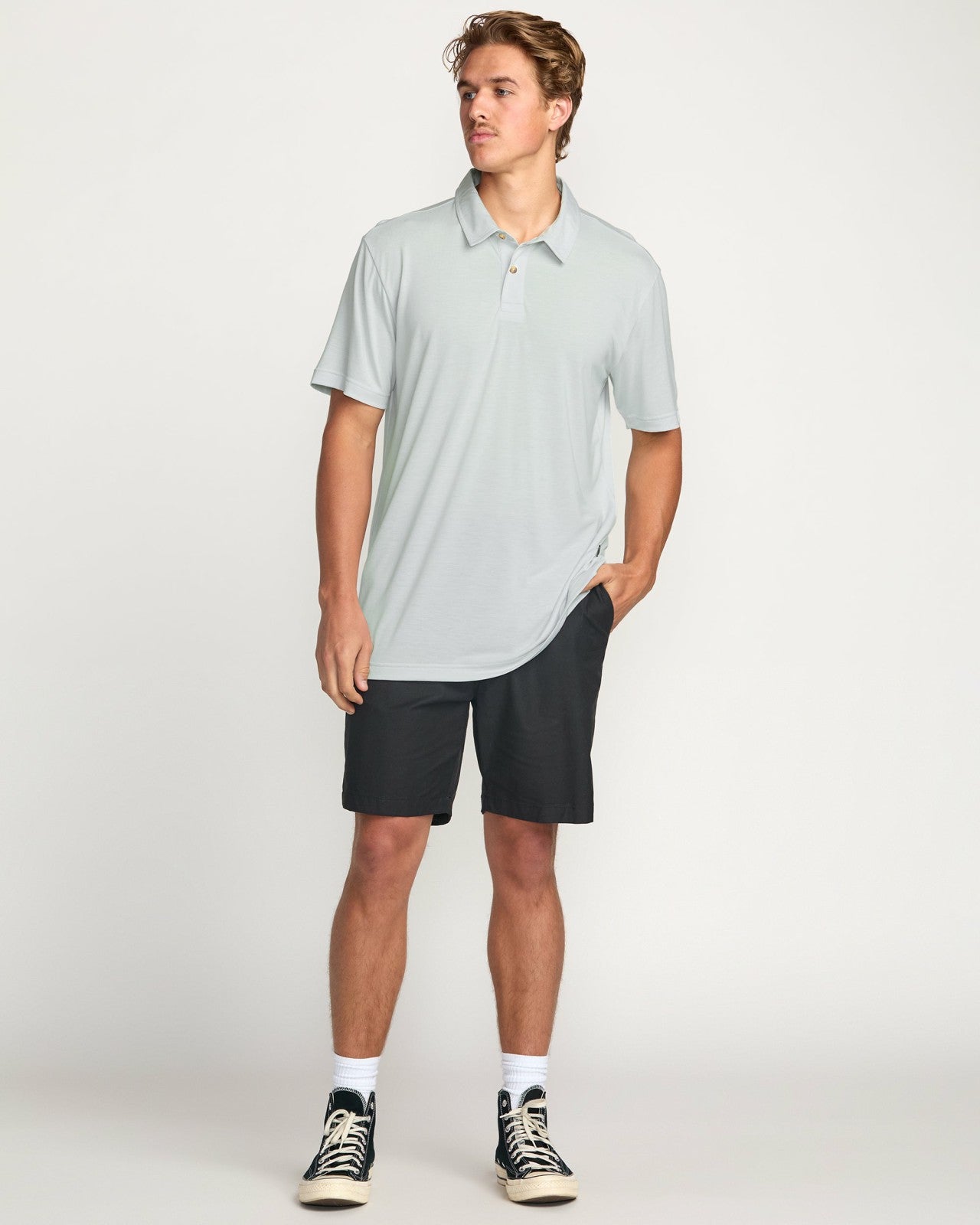 Eclipse Short Sleeve Polo Shirt - Ash Blue | Billabong Men