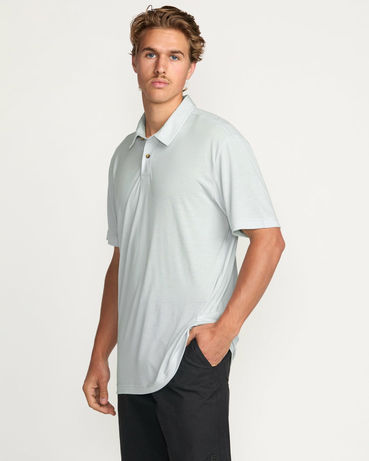 Eclipse Short Sleeve Polo Shirt - Ash Blue | Billabong Men
