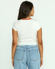 Electric Feeling Tee - Salt Crystal | Billabong Women