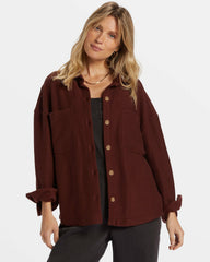 Everytime Oversized Shacket - Choc Chip | Billabong Women