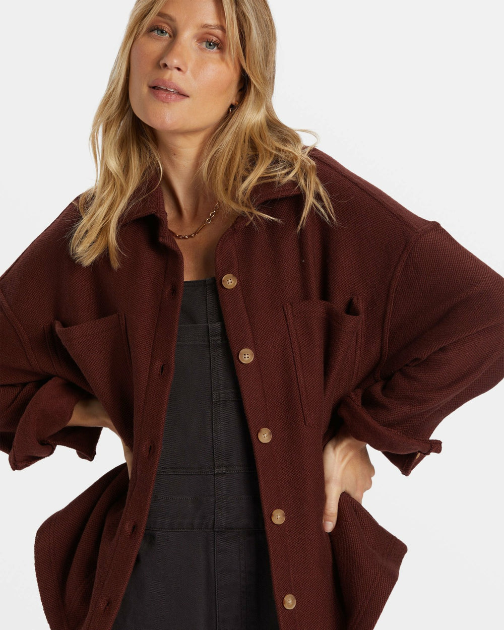 Everytime Oversized Shacket - Choc Chip | Billabong Women
