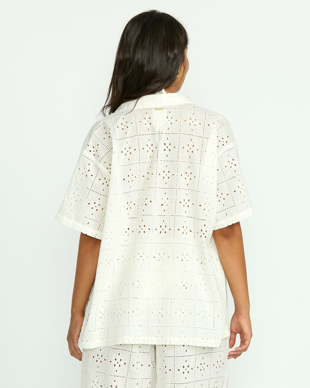 Eyelet Crush Beach Coverup Top - Salt Crystal | Billabong Women