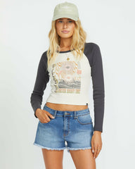 Eye Vibes Long Sleeve Top - Black Sands | Billabong Women