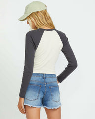 Eye Vibes Long Sleeve Top - Black Sands | Billabong Women