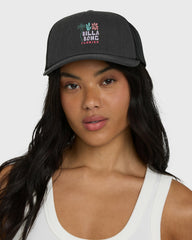 Floral Block Fl Trucker Hat - Black Pebble | Billabong Women