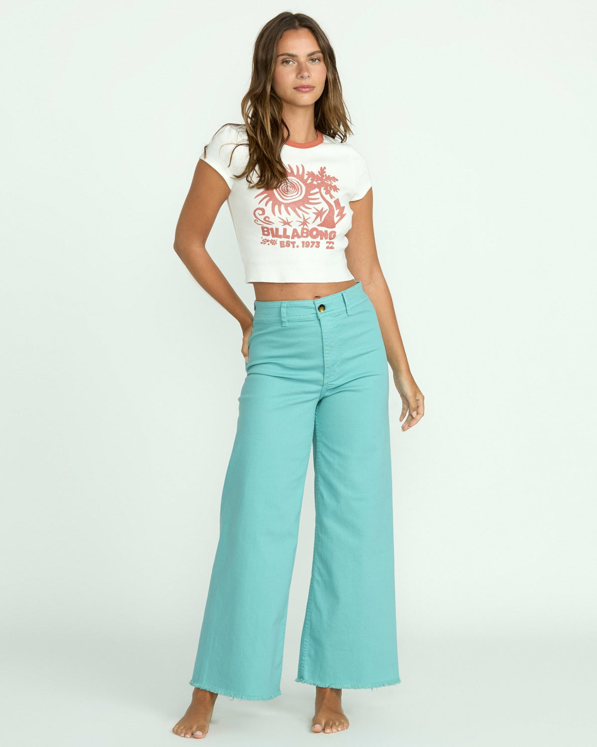 Free Fall High-Waist Pants - Misty Blue | Billabong Women