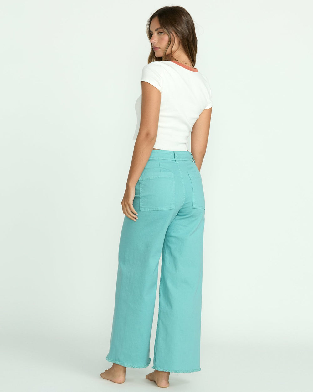 Free Fall High-Waist Pants - Misty Blue | Billabong Women